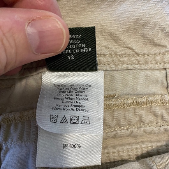 Eddie Bauer Women's Cream Button Mini Skirt Size‎ 12 - Picture 8 of 14